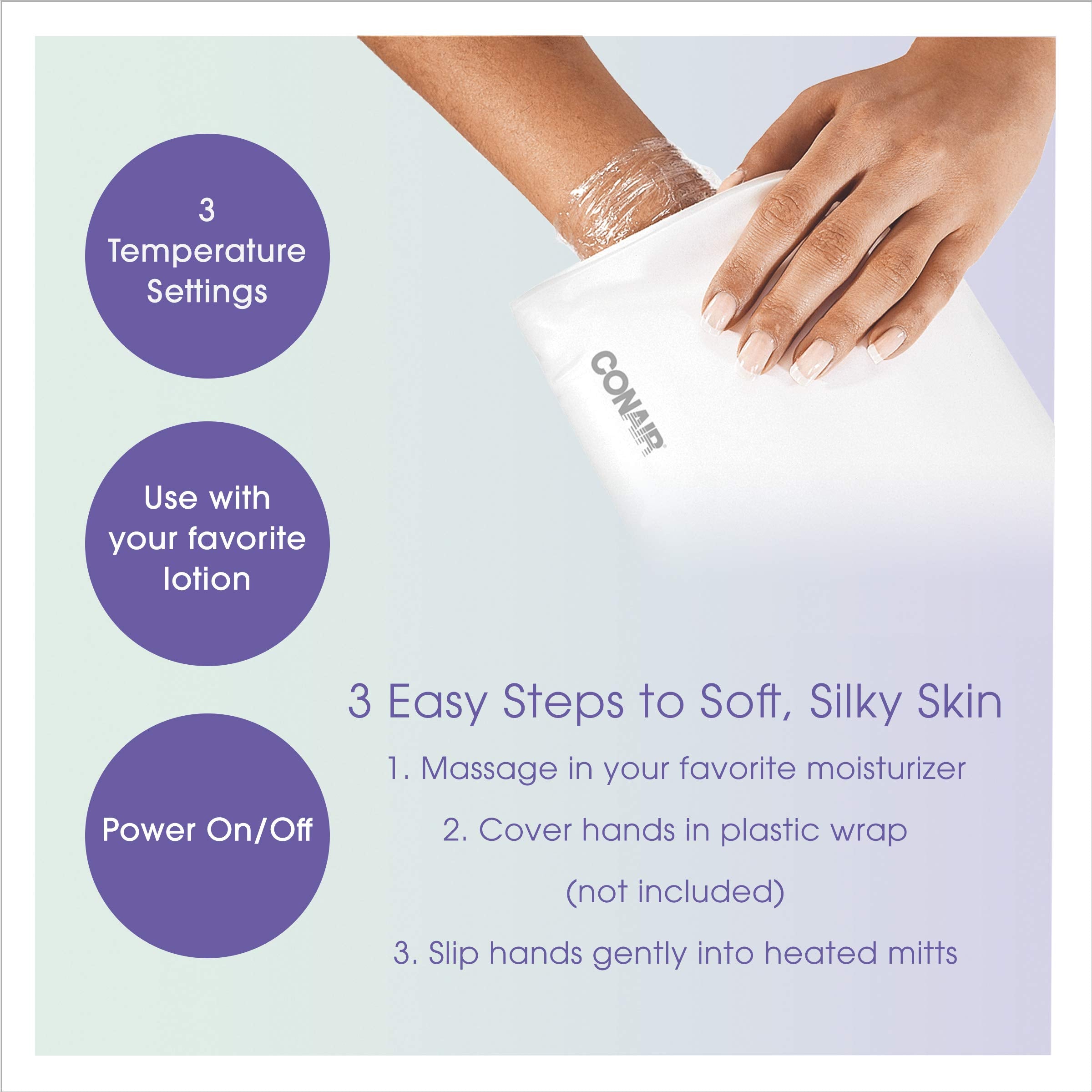 True Glow by Conair Heated Beauty Hand Mitts